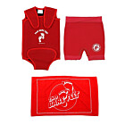 Two Bare Feet Baby Swim Kit Essentials - Wrap + Shorts + Towel (Red)