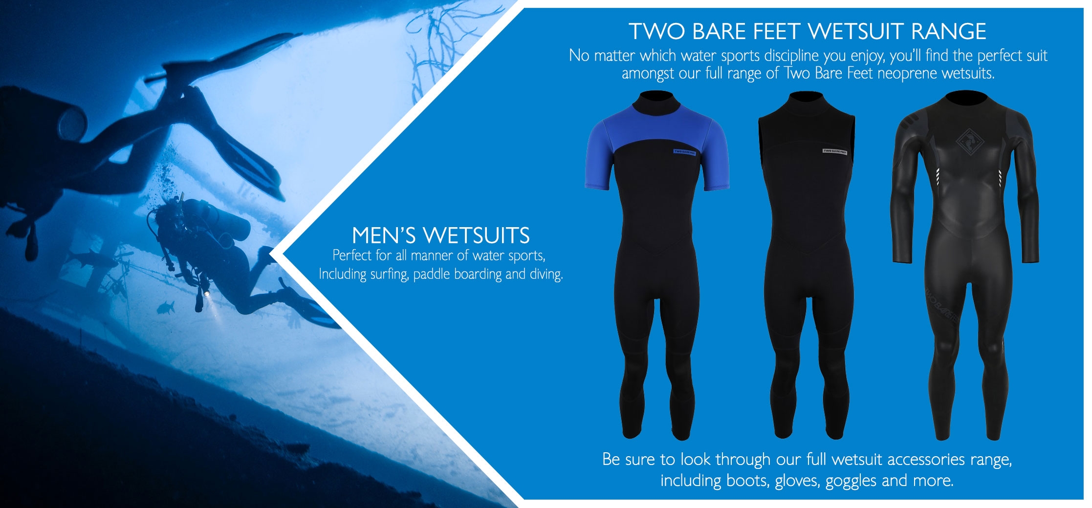men's full and short wetsuits