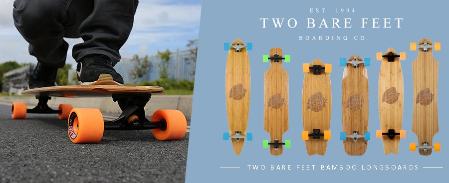 two bare feet bamboo longboard collection