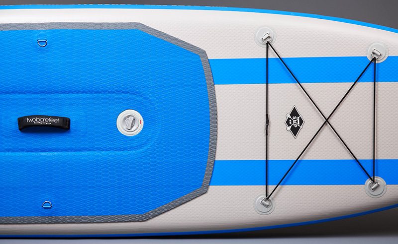 inflatable paddleboard deck pad close up